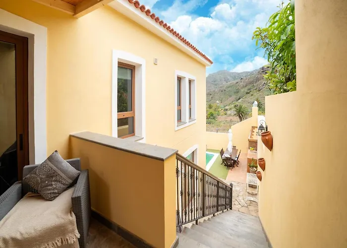 In Tenerife With Pool And Sea Views 펜션 팔름-마르